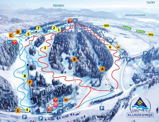 Mapa Czorsztyn Ski