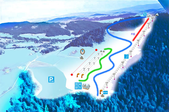 mapka Limanowa Ski
