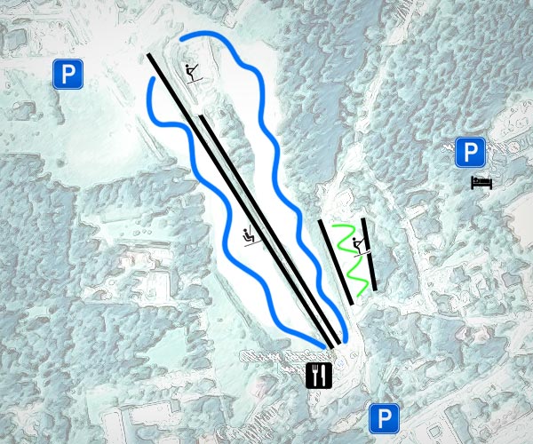 Mapka Ośrodek narciarski Henryk